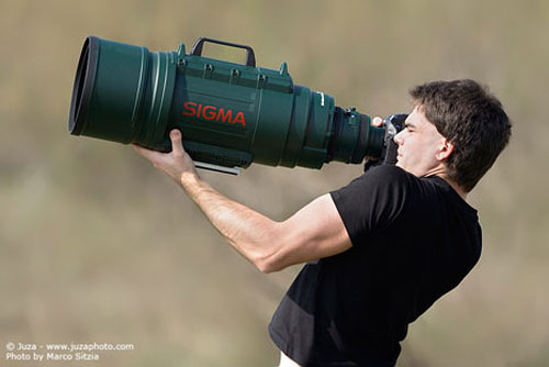 Lensa super telefoto zoom buatan Sigma, 200-500mm