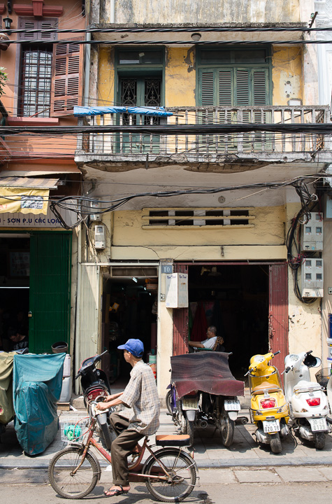Suasana di Old Quarter, Hanoi, Vietnam