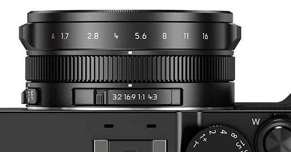 Ada kamera seperti Panasonic LX100 yang memiliki cincin untuk mengganti aspek rasio / format.