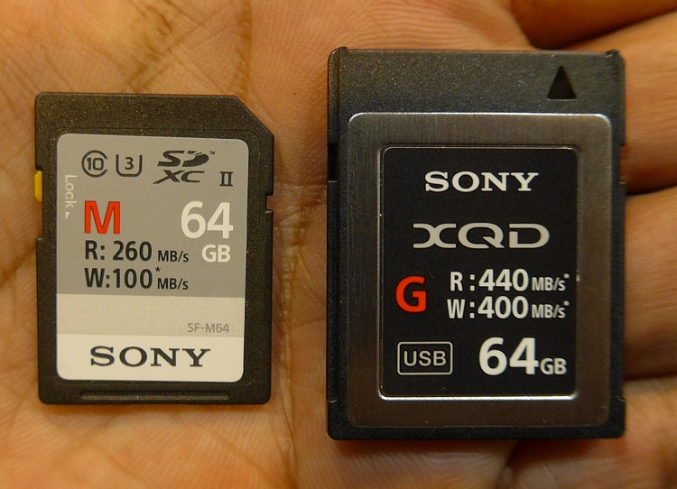 Hands-on dua kartu seri teratas Sony : SD card seri M dan XQD seri G